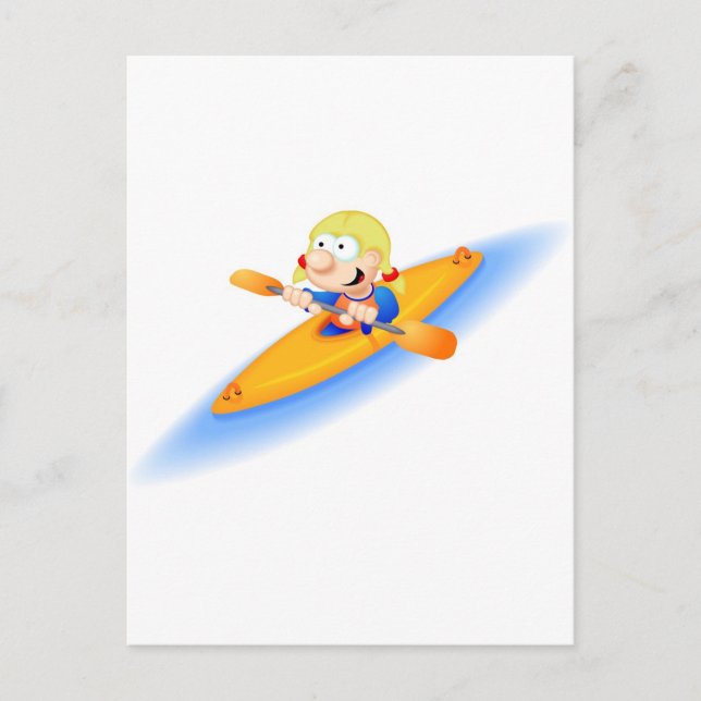 65_girl_paddler vykort (Framsida)