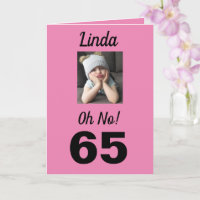 65e Åh nej! Birthday Funny Grumpy Girl