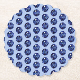 65e-årsdag Sapphire Underlägg Papper
