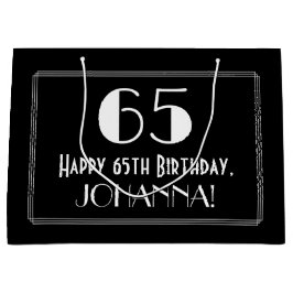 65e Birthday: Art Deco Inspired Stil "65", Namn