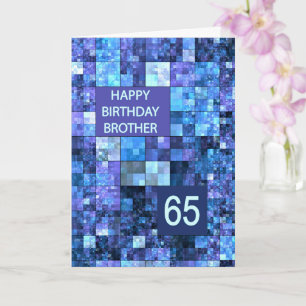 65e Birthday Brother, Blue Squares Kort