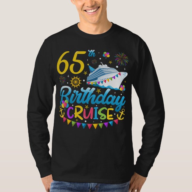 65e Birthday Cruise B Day Party Manar Långärmad T Shirt (Framsida)
