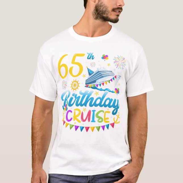 65e Birthday Cruise B Day Party Manar T Shirt (Framsida)