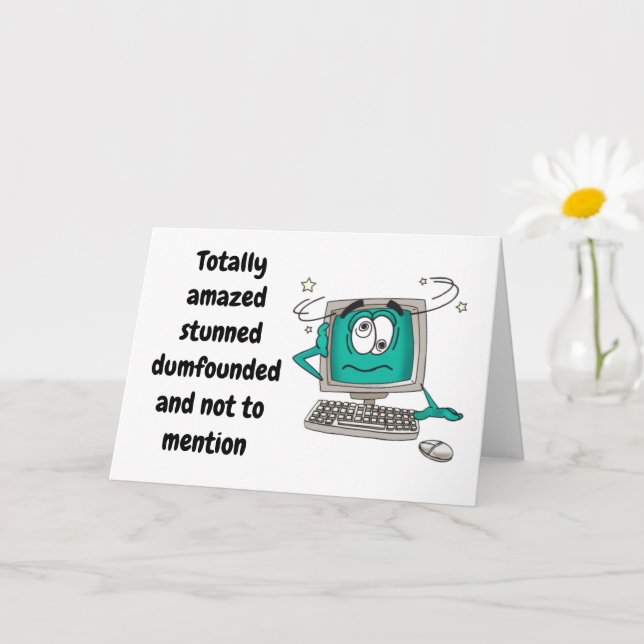 "65e" BIRTHDAY-DATORKort Kort (Liten växt)