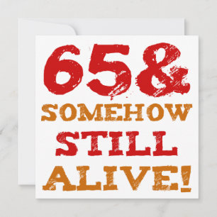 65e Birthday Gag Gift Kort