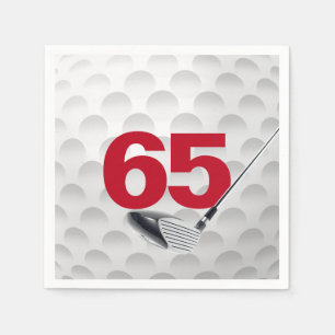 65e Birthday Golf Boll Pappersservett