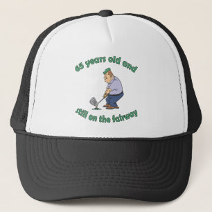 65e Birthday Golfer Gag Gift Keps