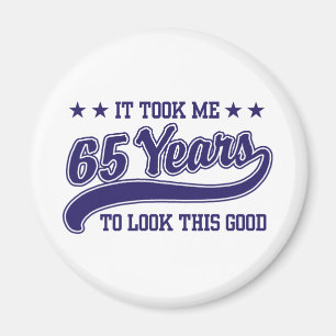 65e Birthday Magnet