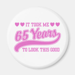 65e Birthday Magnet