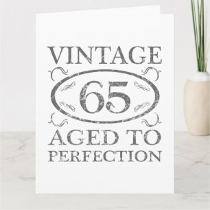 65e Birthday Vintage Kort