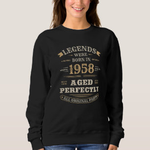 65e Birthday Vintage Legends Born 1958 65 år T Shirt