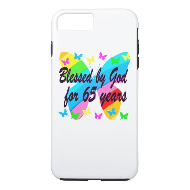 65E BLESSERAD AV GOD BUTTERFLY DESIGN Case-Mate iPhone SKAL (Baksida)