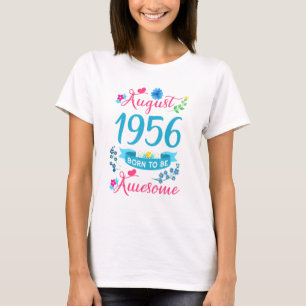 65e Blommigt på födelsedagen för kvinnor född i au T Shirt