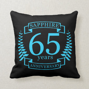 65e Bröllop ANNIVERSARY SAPPHIRE Kudde
