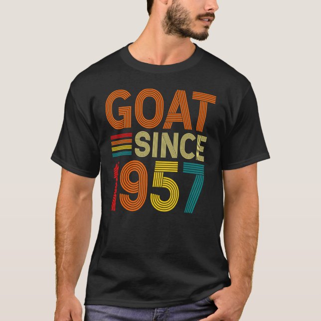 65e Födelsedag 65 år gammal get sedan 1957 T Shirt (Framsida)