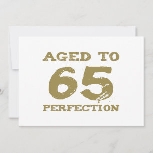 65e födelsedag Åldras till Perfektion Kort