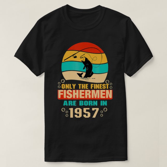 65e födelsedag för 65 år gamla fiskare t shirt (Design framsida)