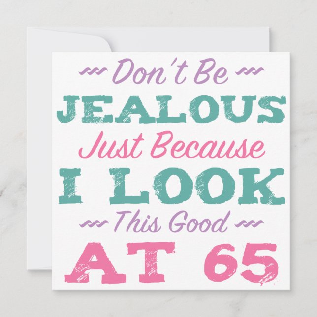 65e Födelsedag för kvinnor Kort (Framsida)