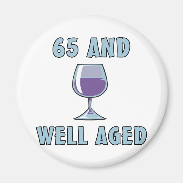 65e födelsedagsgåvor magnet (Framsidan)
