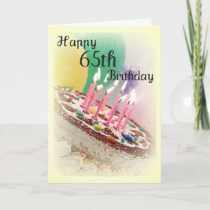 65e födelsedagskort kort