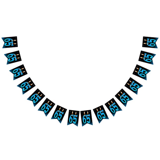 65e födelsedagsljus med ögonbollar vimplar (Alla)