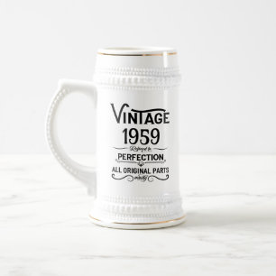 65e för individuell vintage, svart på vitt sejdel