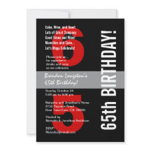 65e Modern Birthday Black White-mall A08A