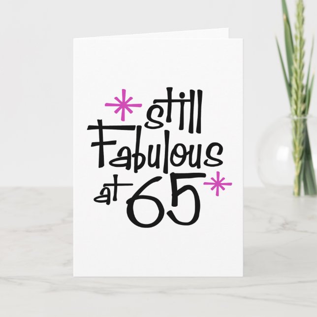65efödelsedag kort (Framsida)