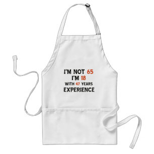 65efödelsedagdesigner förkläde