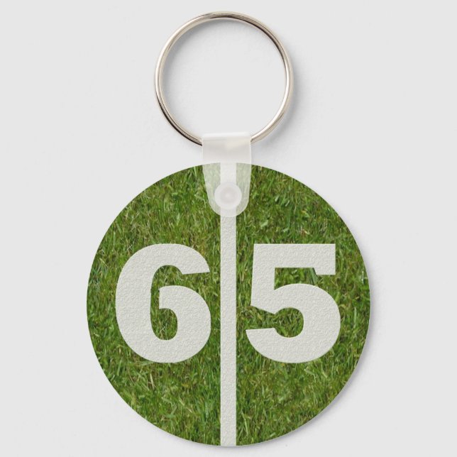 65efödelsedagsfestfavör nyckelring (Framsida)