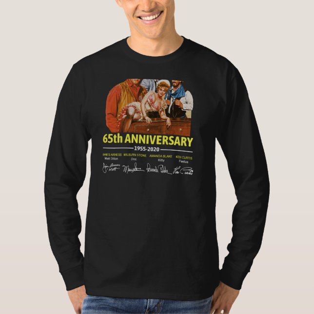 65en Gunröks 19552020 Namnteckning T Shirt (Framsida)