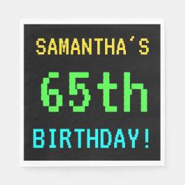 65en Vintage/retro-videospel för roligt på födelse Pappersservett