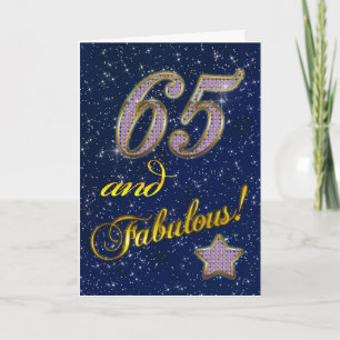 65ens födelsedag för någon Fabulous Kort