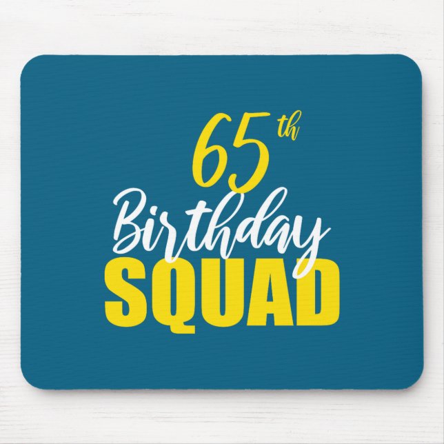 65th Happy Birthday Squad Party Bday Family Group  Musmatta (Framsidan)