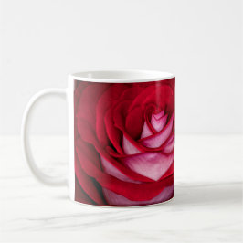 6621-Röd, Vit och Rosa ros Kaffemugg