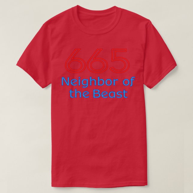 665 Beastens granne T Shirt (Design framsida)