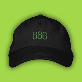 666 Angel Nummer Grönt Pop Girl Summer Pappa Hat Broderad Keps