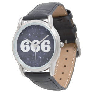 666 Angel Nummer Stars Högre självjustering Armbandsur
