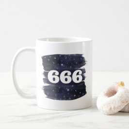 666 Angel Nummer Stars Högre självjustering Kaffemugg