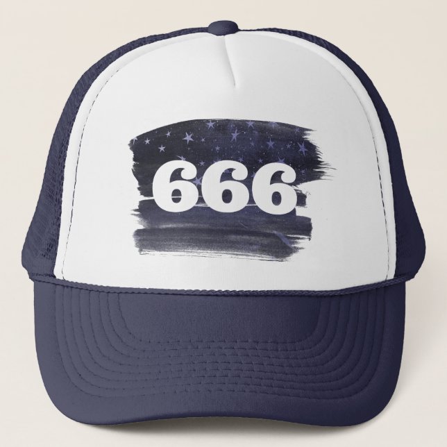 666 Angel Nummer Stars Högre självjustering Keps (Framsida)