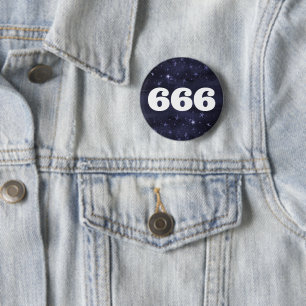 666 Angel Nummer Stars Högre självjustering Knapp