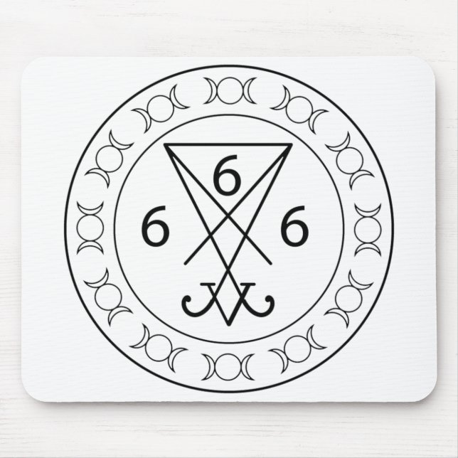 666 Lucifers sigil Black Musmatta (Framsidan)