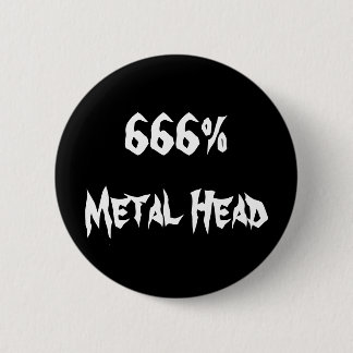 666%Metall Head Knapp