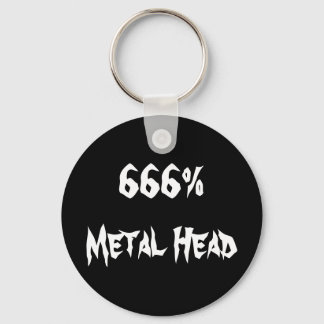 666%Metall Head Nyckelring
