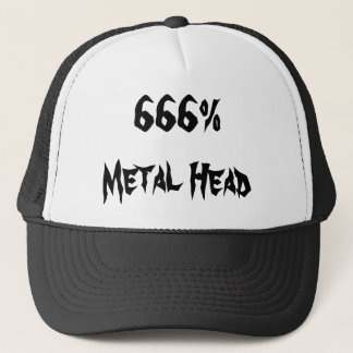 666%Metall Head Truckerkeps