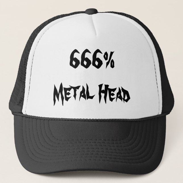 666%Metall Head Truckerkeps (Framsida)