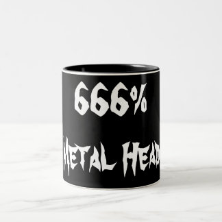 666%Metall Head Två-Tonad Mugg