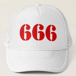 666 (röd) keps
