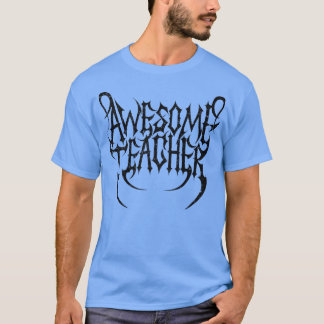 666 Satanic ROCK STAR teacher Dark METAL logo Prem T Shirt