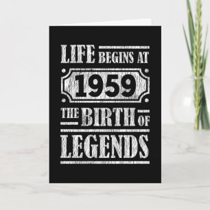 66 år gammal 1959 Födelseort: Legend 66:e födelsed Kort
